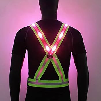 Amazon.co.jp: karonpeln 安全ベスト LED夜光チョッキ 蛍光 反射